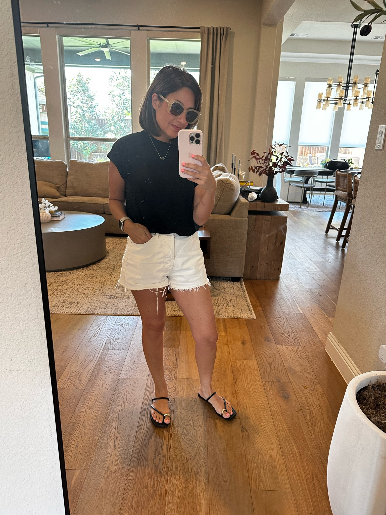 Wearing entirely target and I love this outfit! The sandals are super comfortable 

#LTKfindsunder50