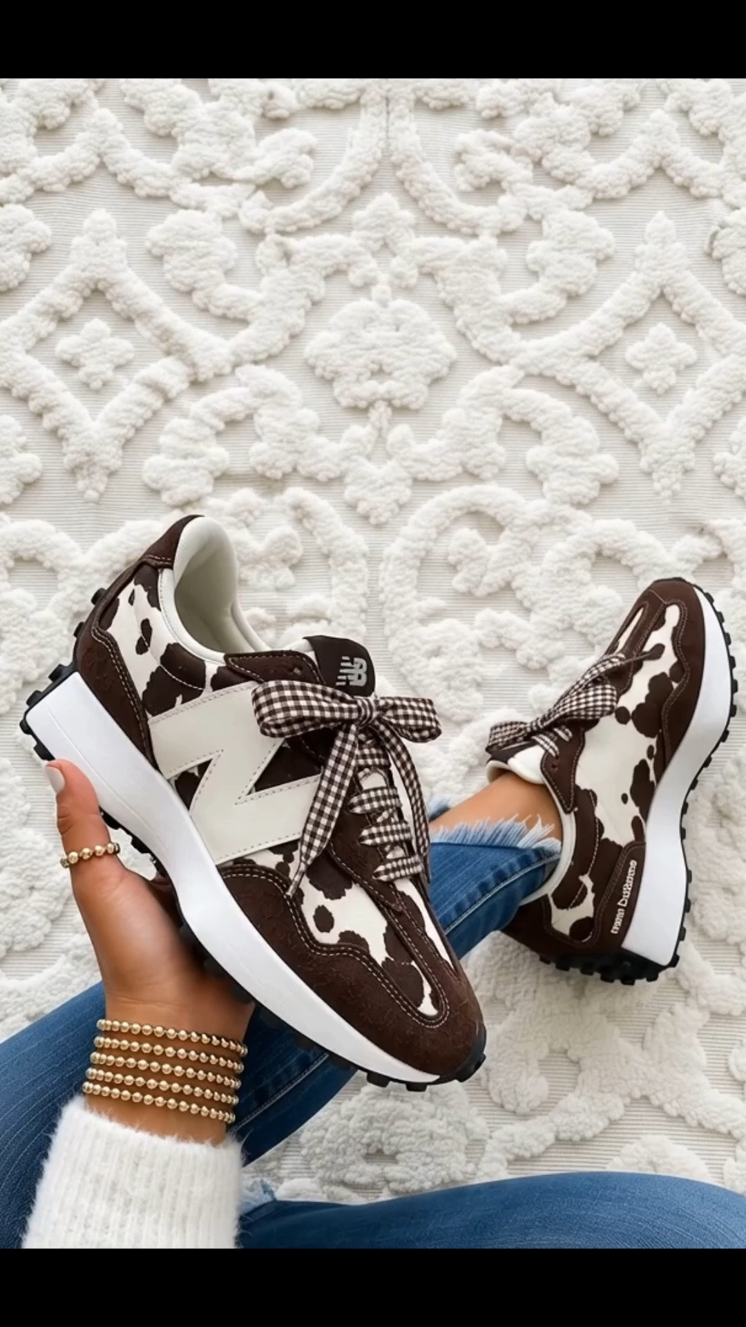 new balance 327 🤎🐄

These instantly elevate any casual outfit and pair perfectly with leggings, denim, or an oversized sweatshirt for that effortless, Pinterest inspired look.

✨ Sizing: Runs true to size. If you’re between sizes or prefer a little extra room, go up a half size. I’m wearing my true size.