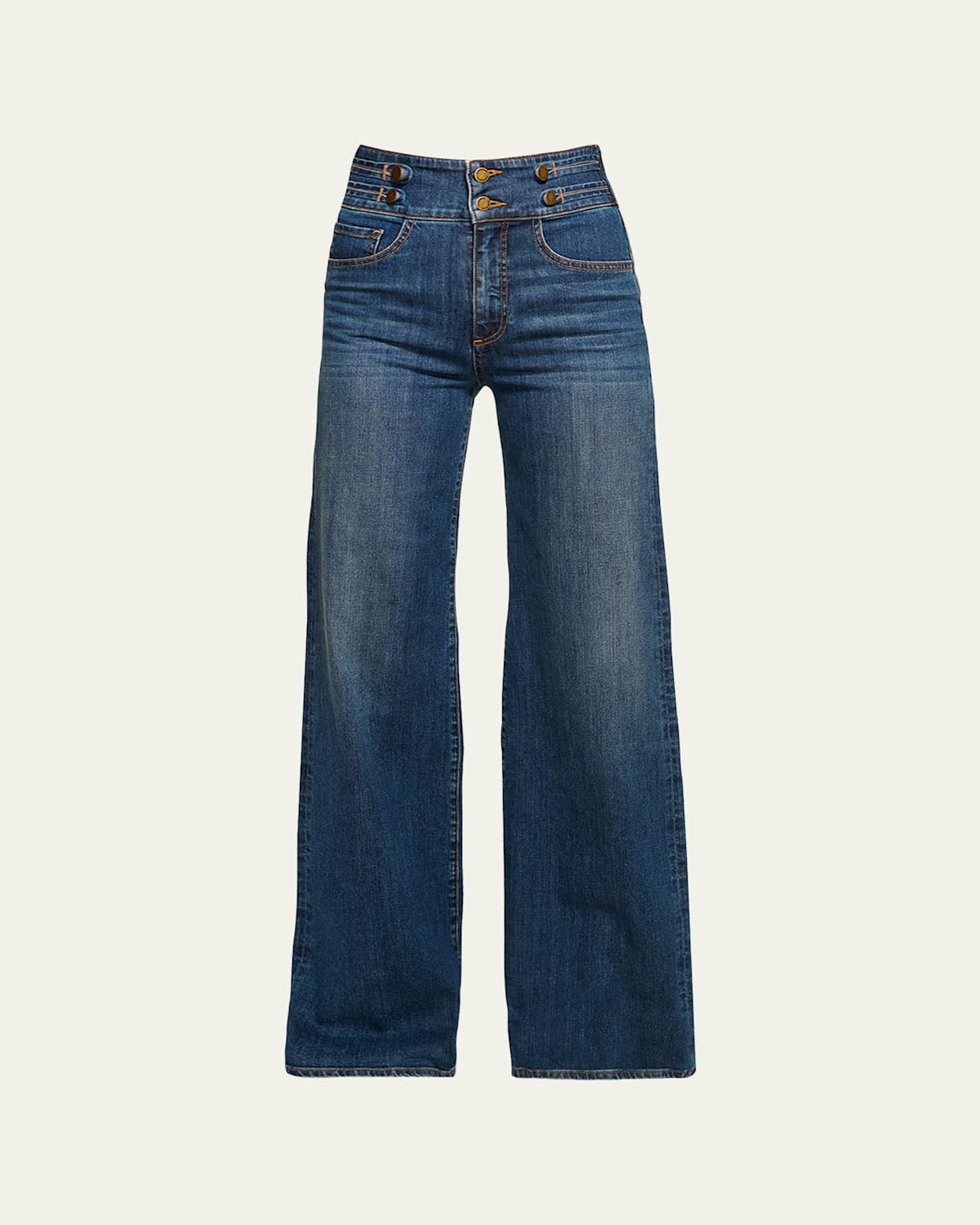 Liv High-Rise Wide-Leg Jeans | Bergdorf Goodman