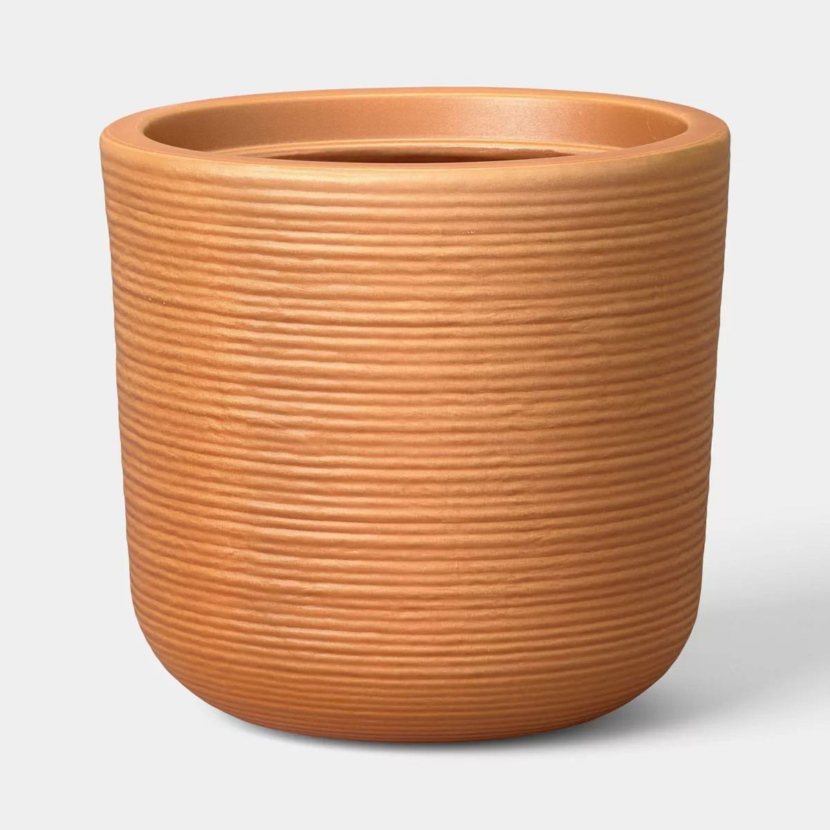 Fluted Outdoor Planter Terracotta Orange 8" - Threshold™ | Target