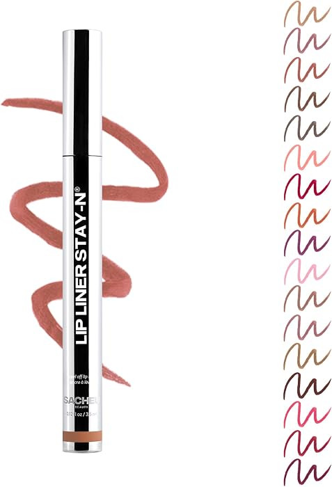 Sacheu Lip Liner STAY-N Peel Off Lip Stain, Longwear, p-INKED | Amazon (US)