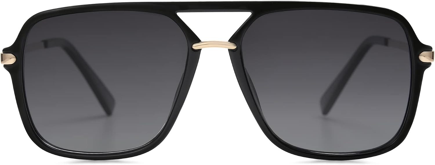 SOJOS Aviator Sunglasses for Women & Men, Square, Polarized Lens, SJ2229 | Amazon (US)