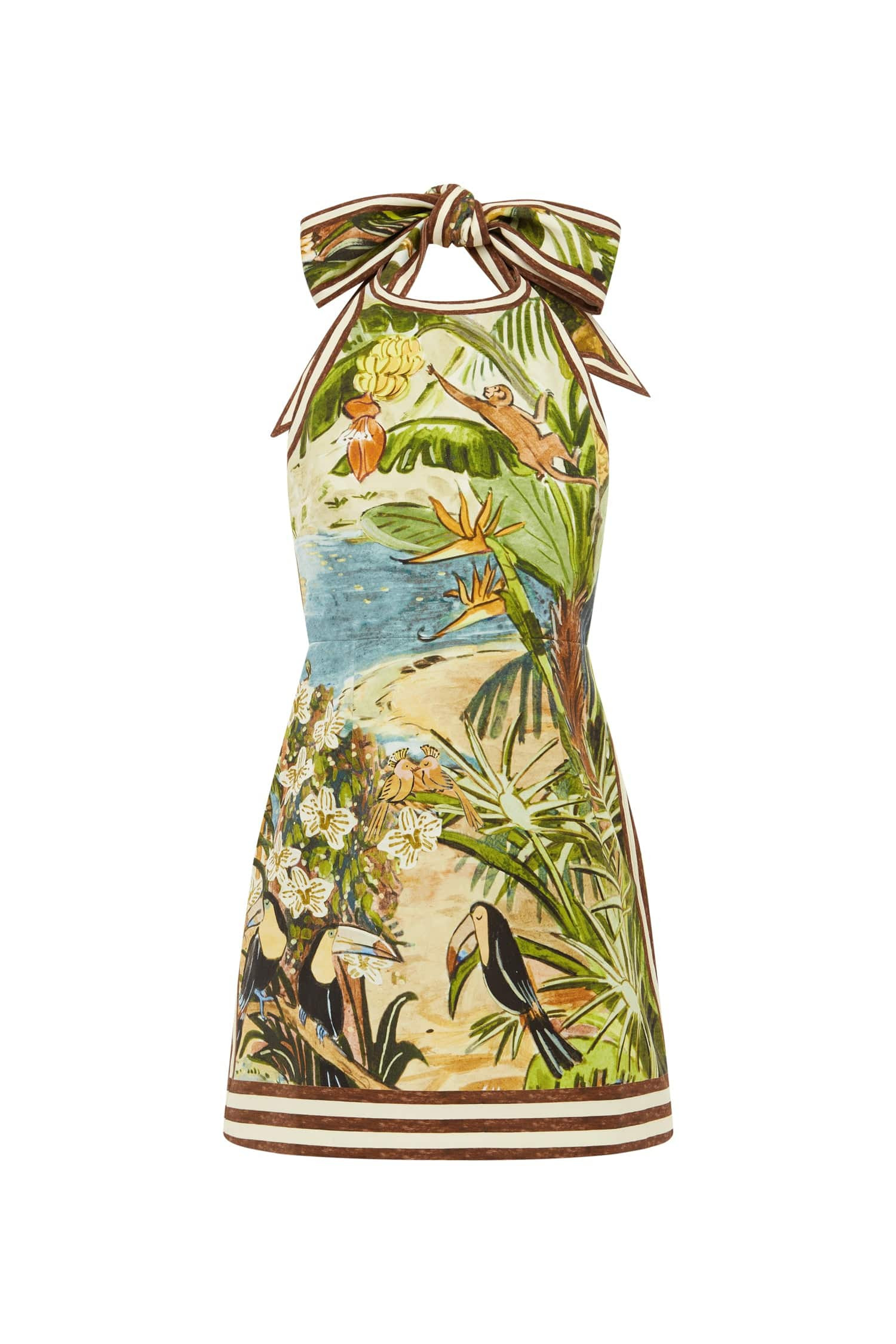 Toucan Tango Printed Halter Mini Dress - Alémais Official Site | Alemais (AU, US, UK)