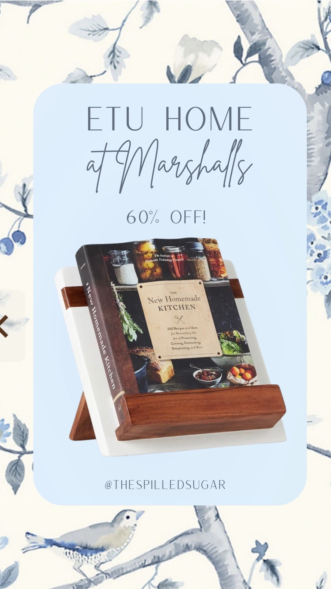 Found some beautiful designer finds at Marshall’s! Including this cookbook/ipad holder by @etuhome!

Marshall’s finds, grandmillennial finds, traditional home decor, kitchen tools, spring decor, spring refresh

#LTKSaleAlert #LTKfoodie #LTKHome