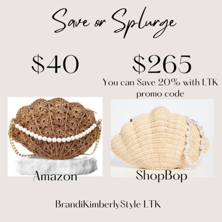 Today’s Save or Splurge is highlighting a sale for the splurge!  You can save 20% off ShopBop with code LTK20 
I do love a good bag for this sunny season 
#favoritebags #springbags #vacationbags  #rattenbags BrandiKimberlyStyle 

#LTKsalealert #LTKitbag #LTKSeasonal