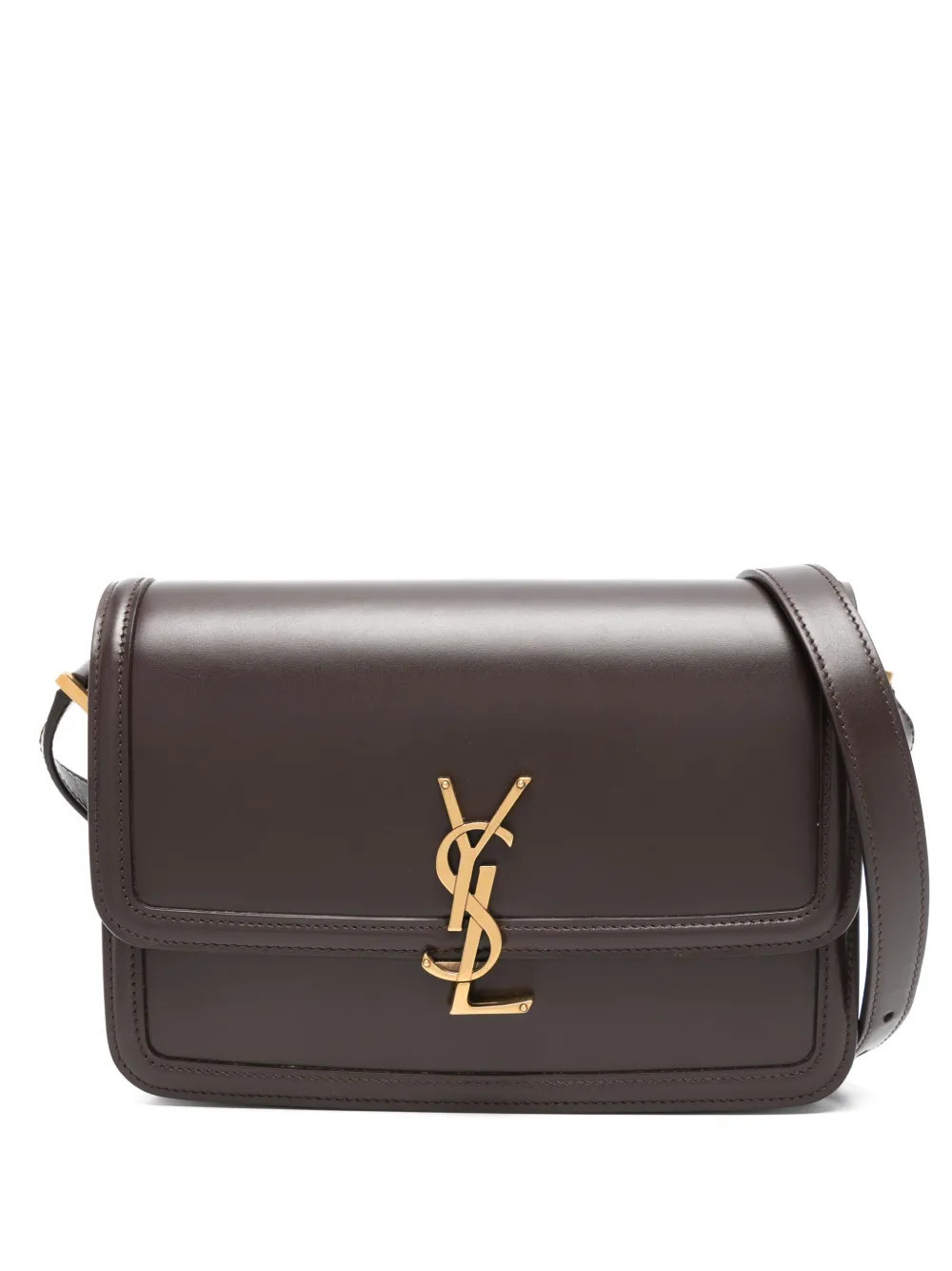 Saint Laurent medium Solferino satchel bag - Brown | Farfetch Global