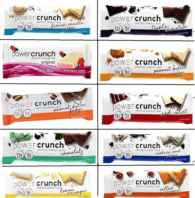 Power Crunch Protein Energy Bar Orignal, Variety Pack, 1.4-Ounce Bar (Pack of 12) | Amazon (US)