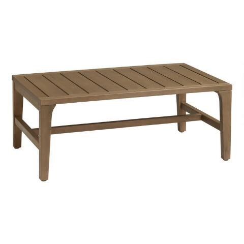 Natural Eucalyptus Zaragoza Outdoor Coffee Table | World Market