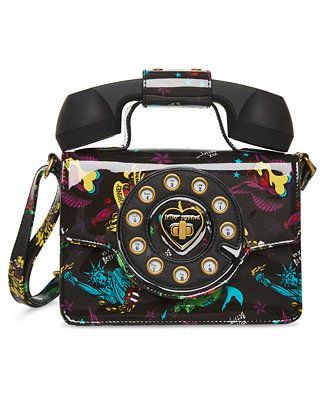 Betsey Johnson Women's Patent Kitsch Phone Bag & Reviews - Handbags & Accessories - Macy's | Macys (US)