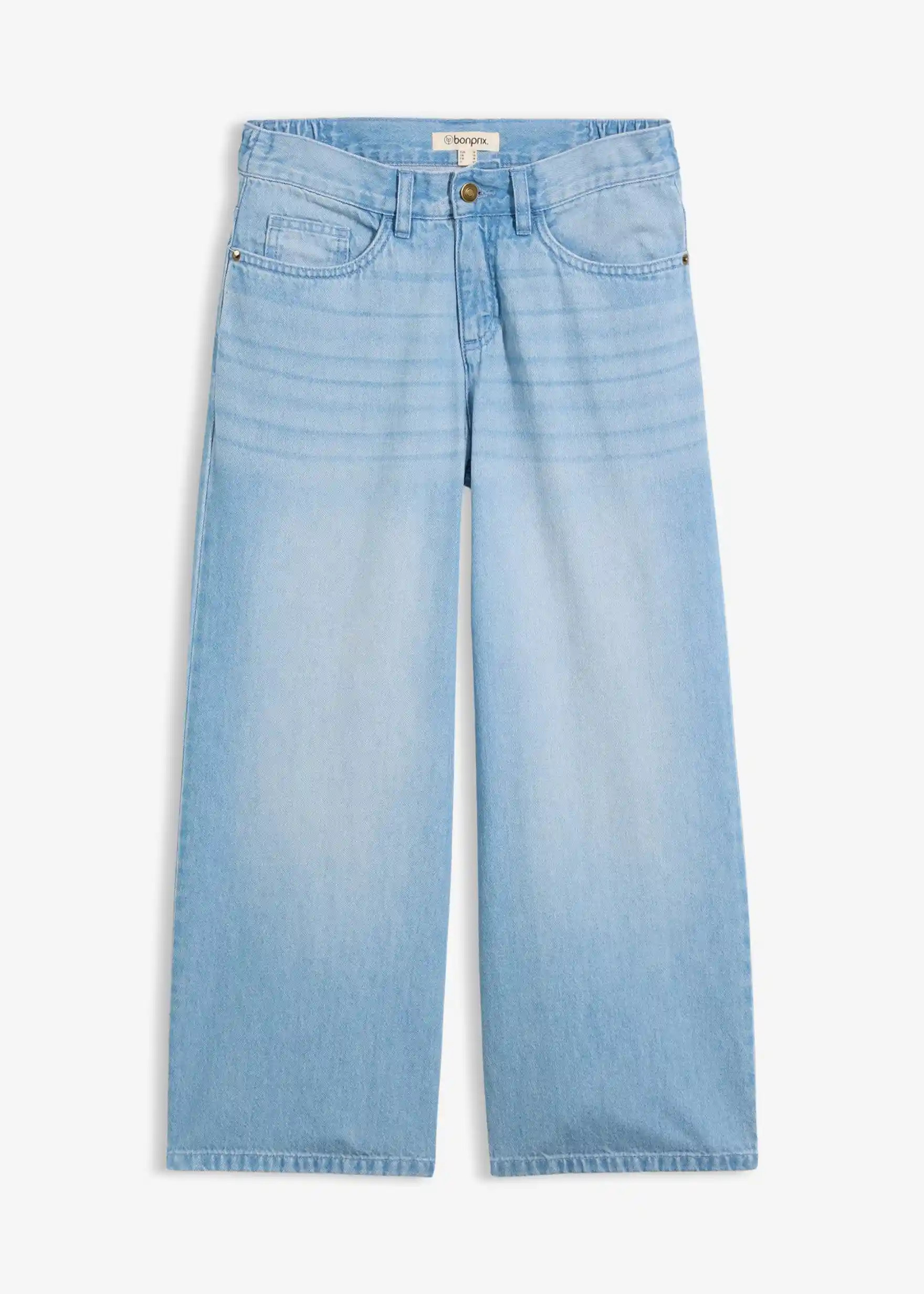Wide-Leg-Jeans Mid Waist, Bequembund | Bonprix DE