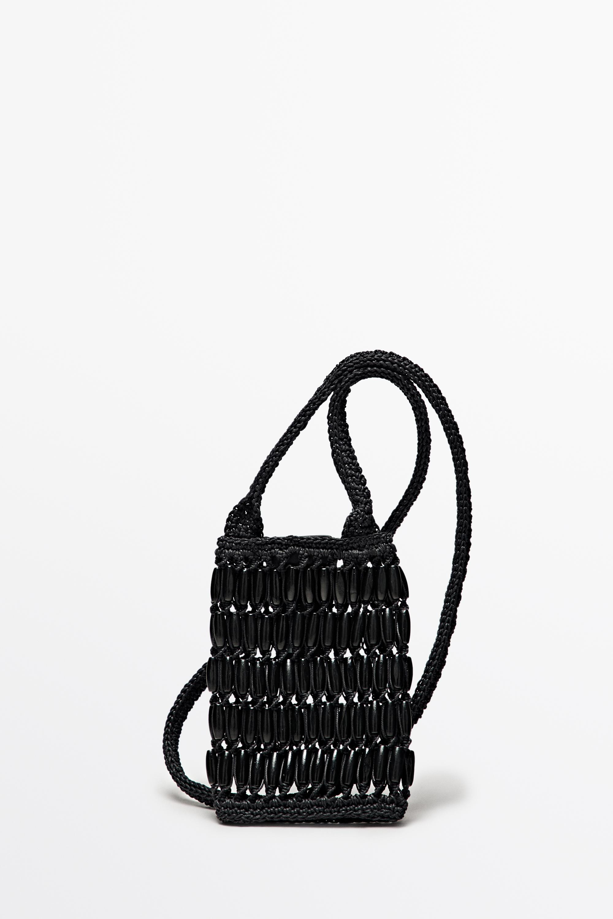 Crossbody bag with wooden details | Massimo Dutti UK