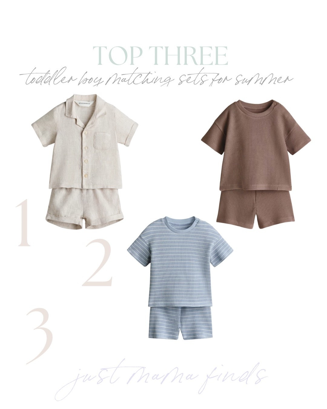 Top 3 toddler boy matching sets for summer! 

#LTKKids #LTKBaby #LTKSeasonal