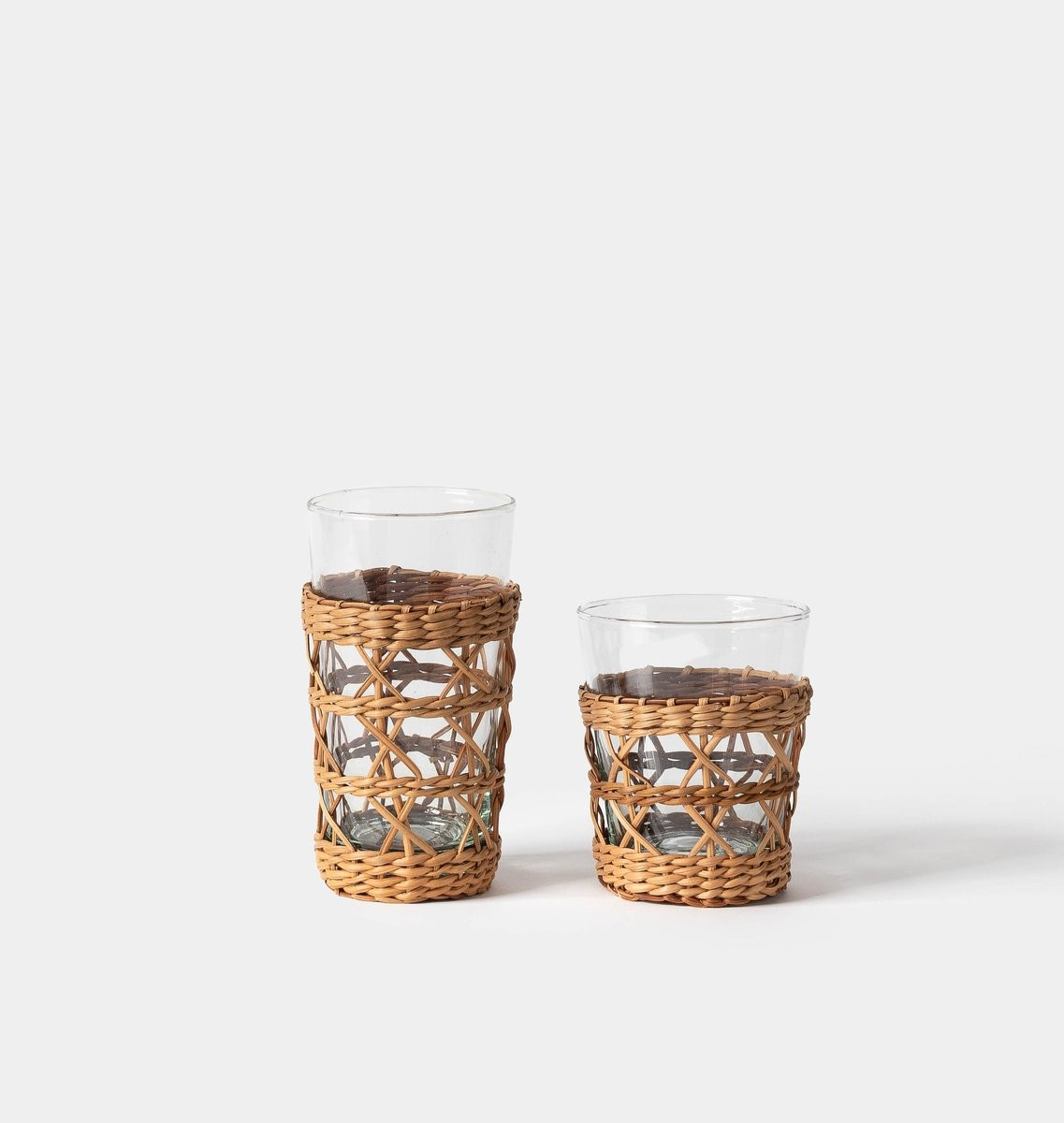 Rattan Cage Glassware | Amber Interiors