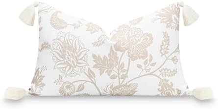 Hofdeco Premium Fall Coastal Patio Indoor Outdoor Lumbar Pillow Cover Only, 12"x20" Water Repelle... | Amazon (US)