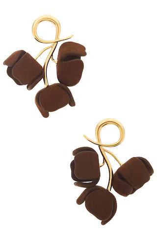 Lele Sadoughi Bellflower Earrings in Hickory from Revolve.com | Revolve Clothing (Global)
