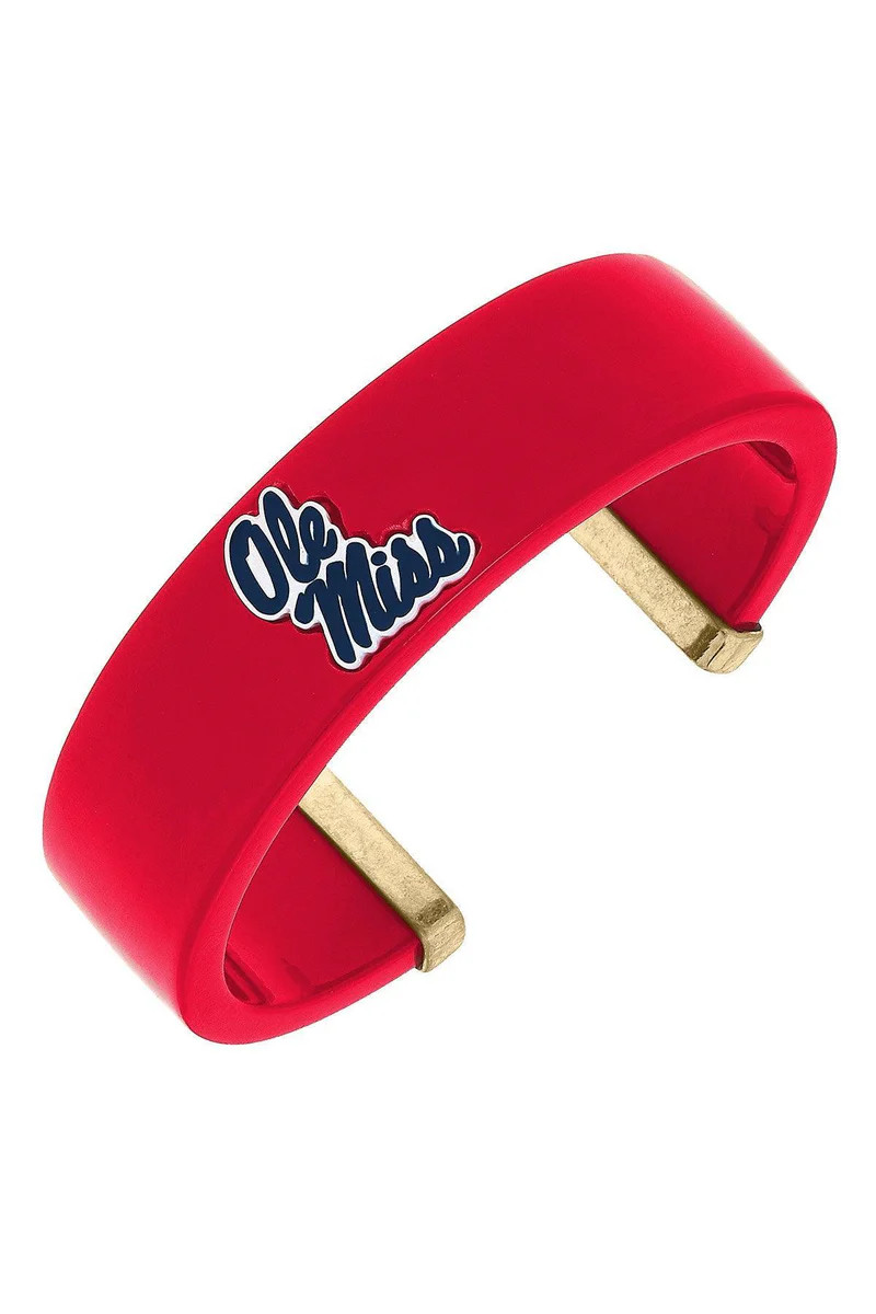 Ole Miss Rebels Resin Logo Cuff Bracelet | CANVAS