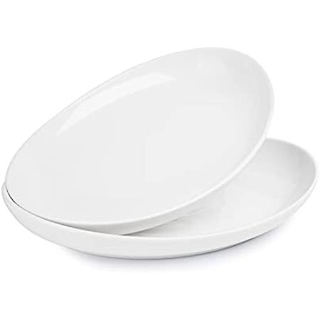 Sweese 749.101 Oval Serving Platters, White Porcelain Serving Platters for Party, Large Oval Serving | Amazon (US)