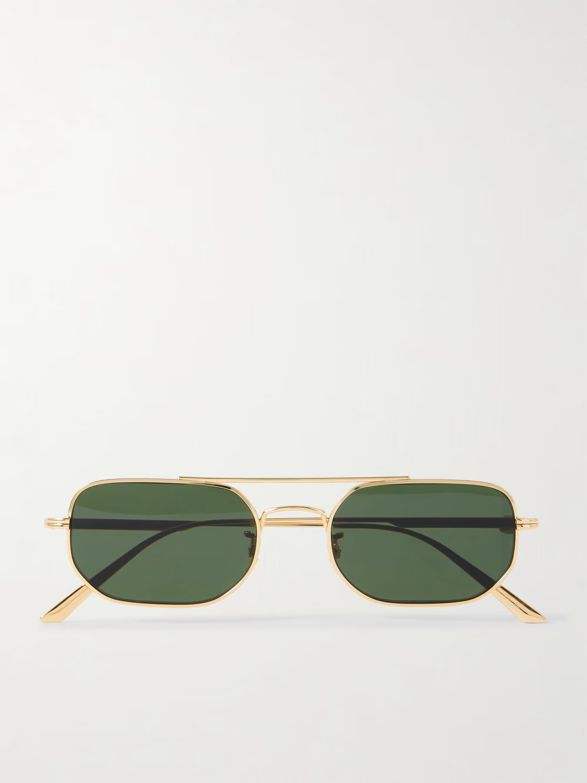 + KHAITE 1989C aviator-style gold-tone sunglasses | NET-A-PORTER (US)