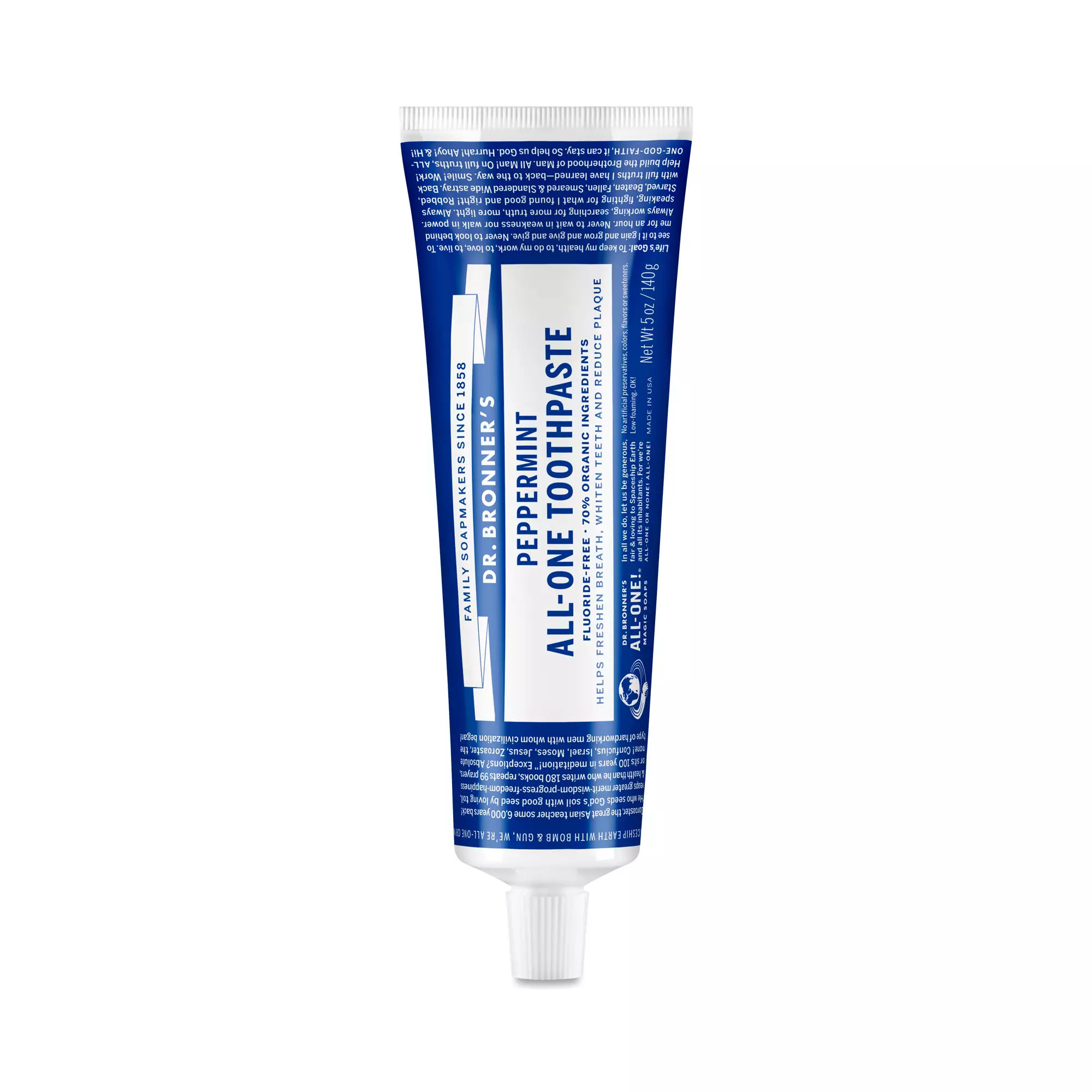 Dr. Bronner's Toothpaste, Peppermint 5 oz tube | Thrive Market