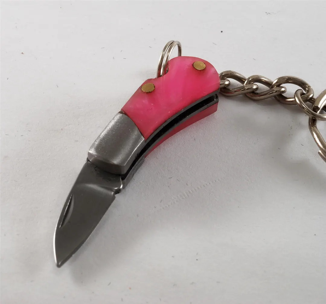 Real Mini Knife Key Chain FOB Working Parts Keychain New Old Stock PINK - Etsy | Etsy (US)