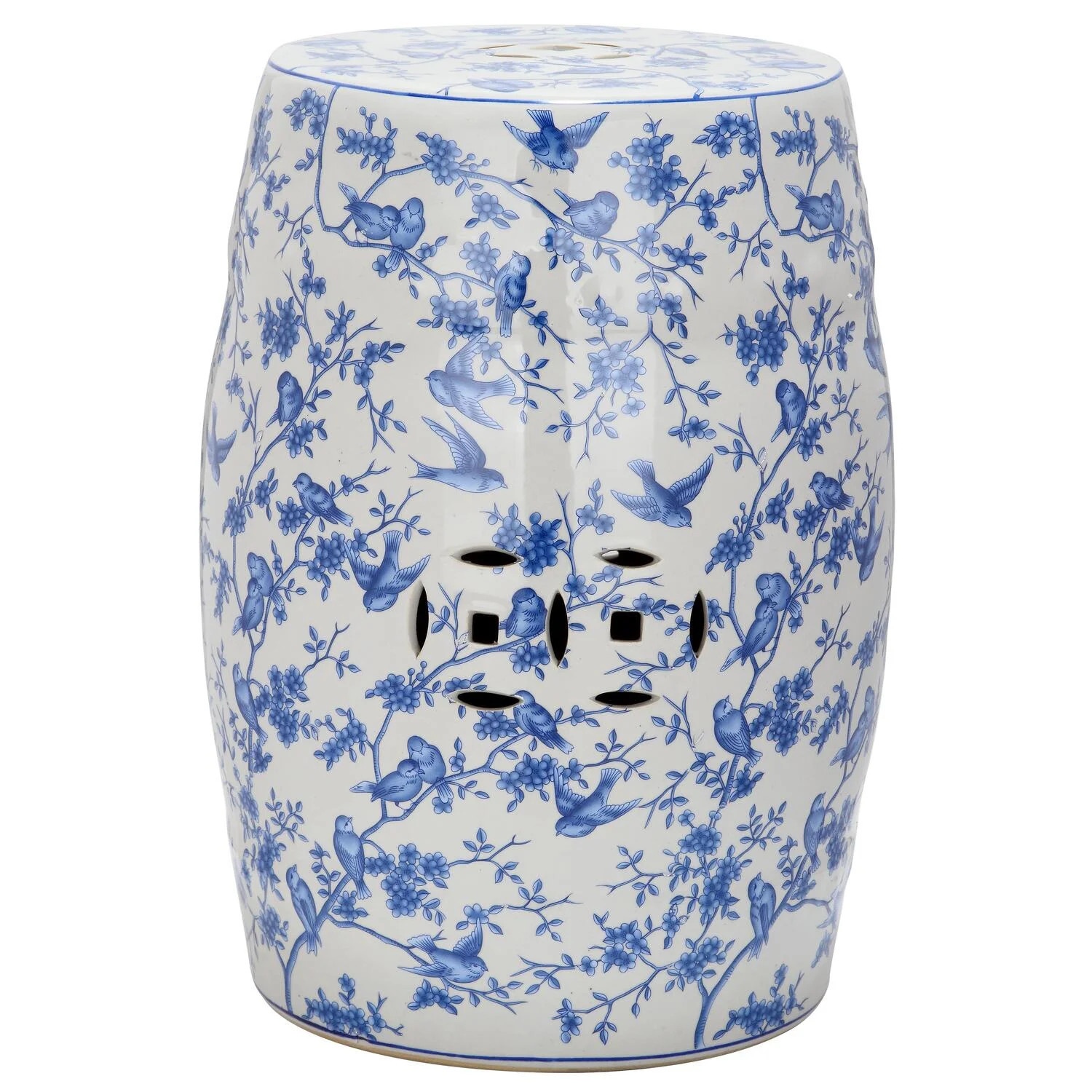 Safavieh Blue Birds Garden Stool | Walmart (US)