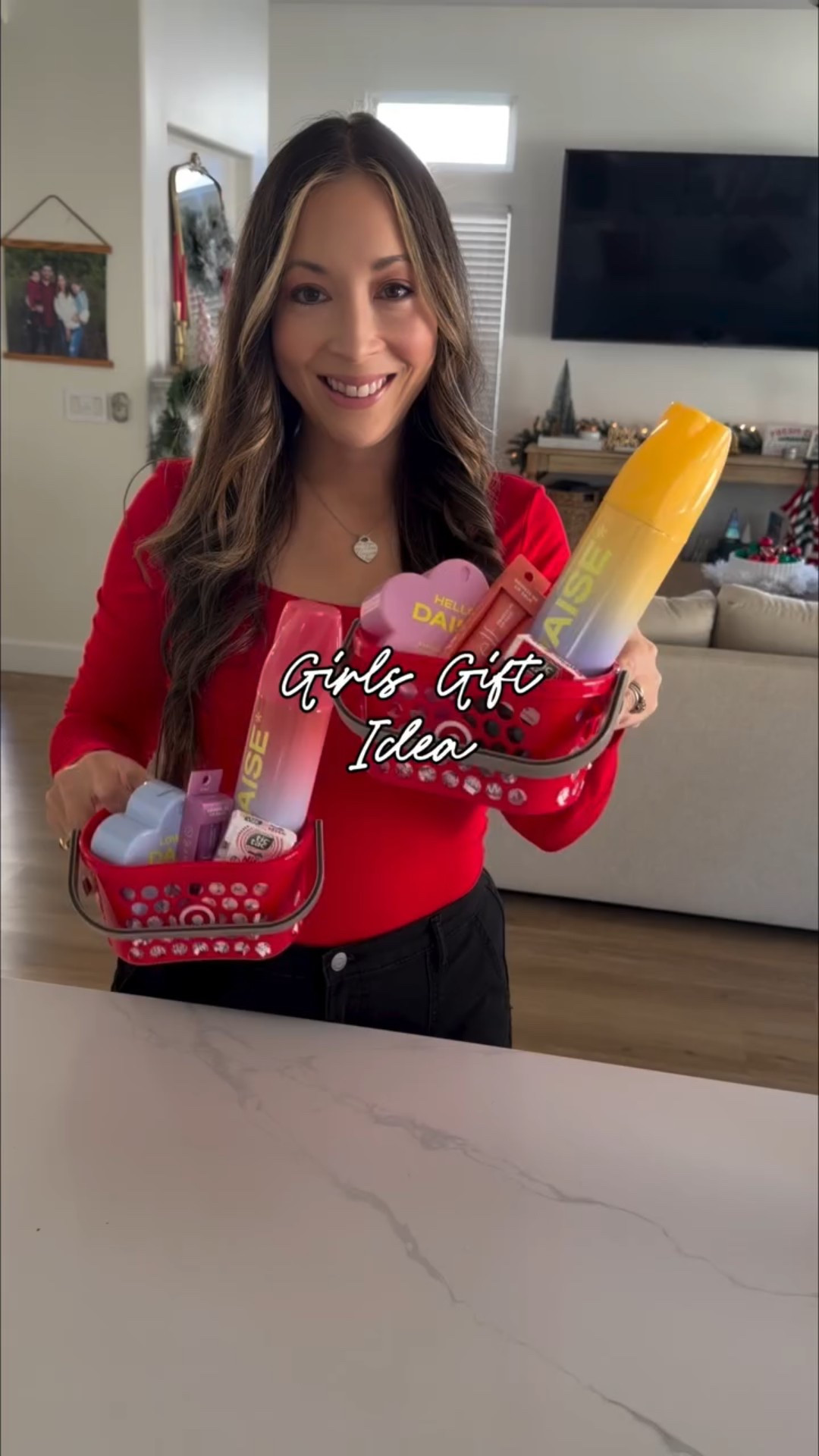 The cutest gift baskets for under $25. I’m obsessed with these mini target baskets! 

Comment link and I’ll send you everything I used! 

#adaydreamblog #giftguides #teengifts #targetfinds #minitarget #christmas #gifts #giftbasket #teens #tweens #giftideas #mom #momlife #