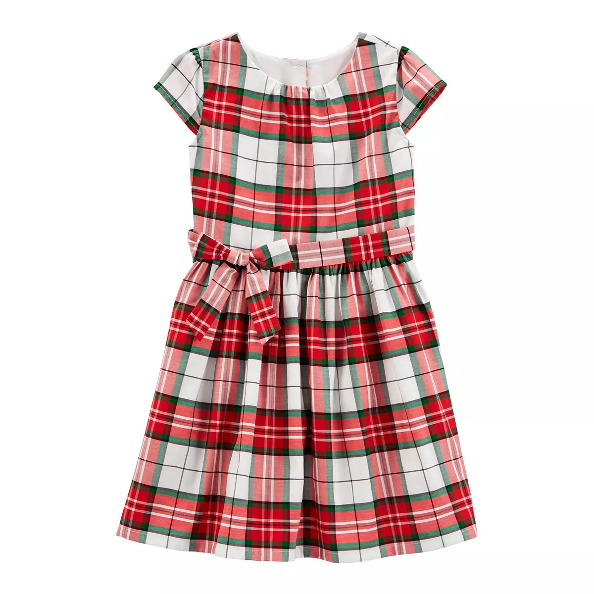 Girls 4-12 Carter's Plaid Sateen Holiday Dress | Kohl's