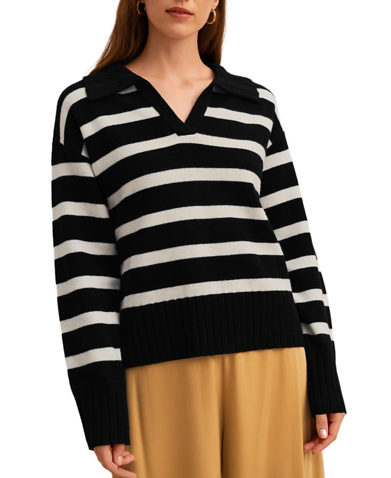 Lilysilk Gilly Stripe Sweater | Bloomingdale's (US)