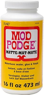 Mod Podge CS11302 Waterbase Sealer, Glue and Finish, 16 oz, Matte | Amazon (US)
