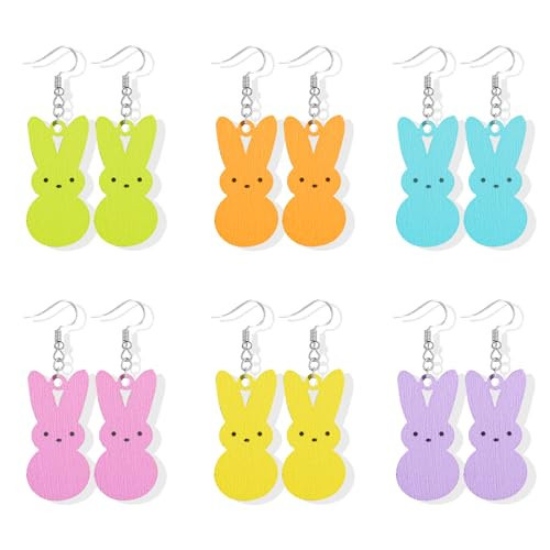 Easter Basket Essentials Stuffers Easter Bunny Dangle Earrings Spring Rabbit Egg Stud Earrings Jewelry Dresses Outfit Accessories Gifts | Amazon (US)