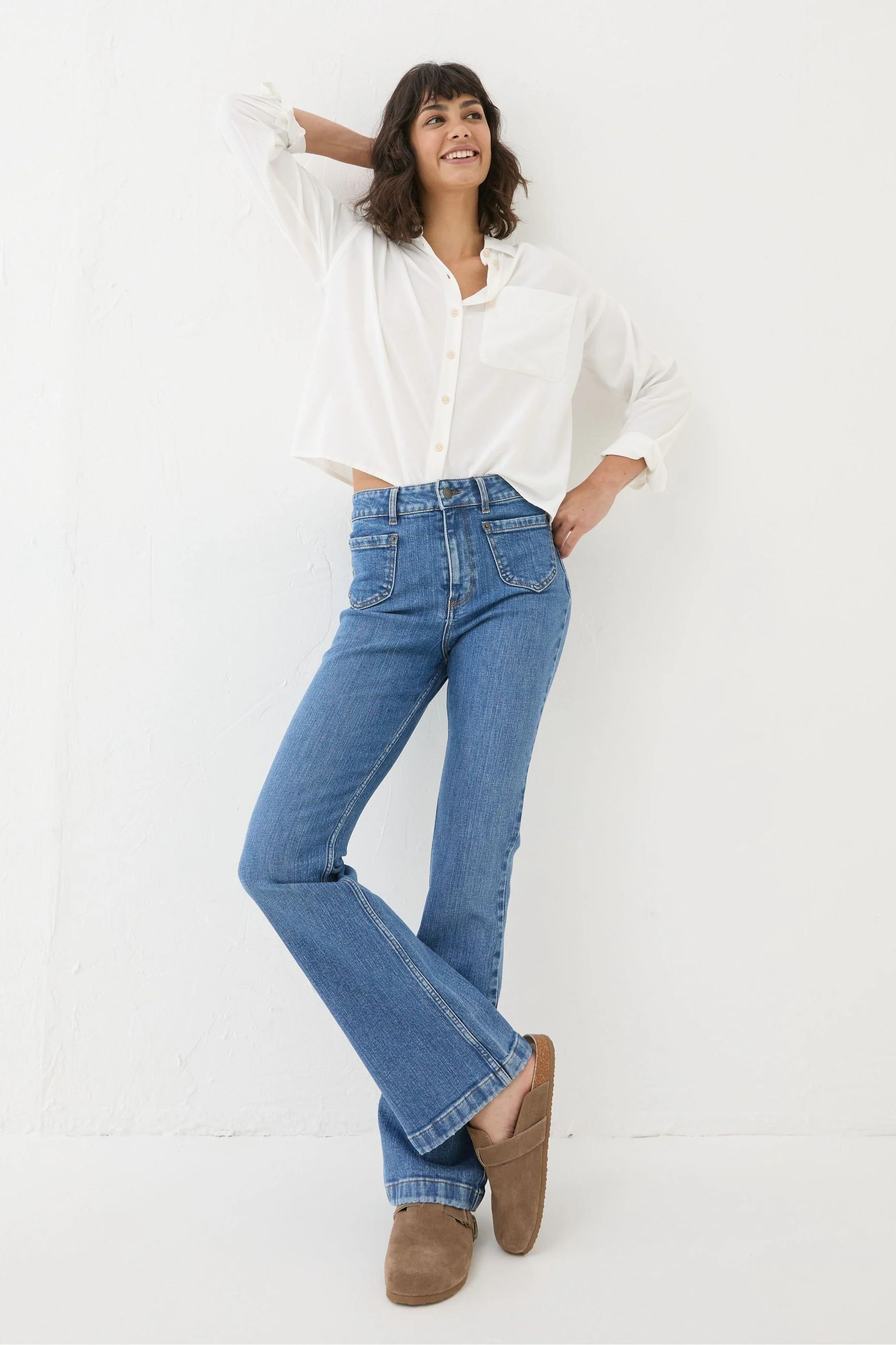 Fat Face - Fly Denim Vintage Flare Jeans | Fat Face