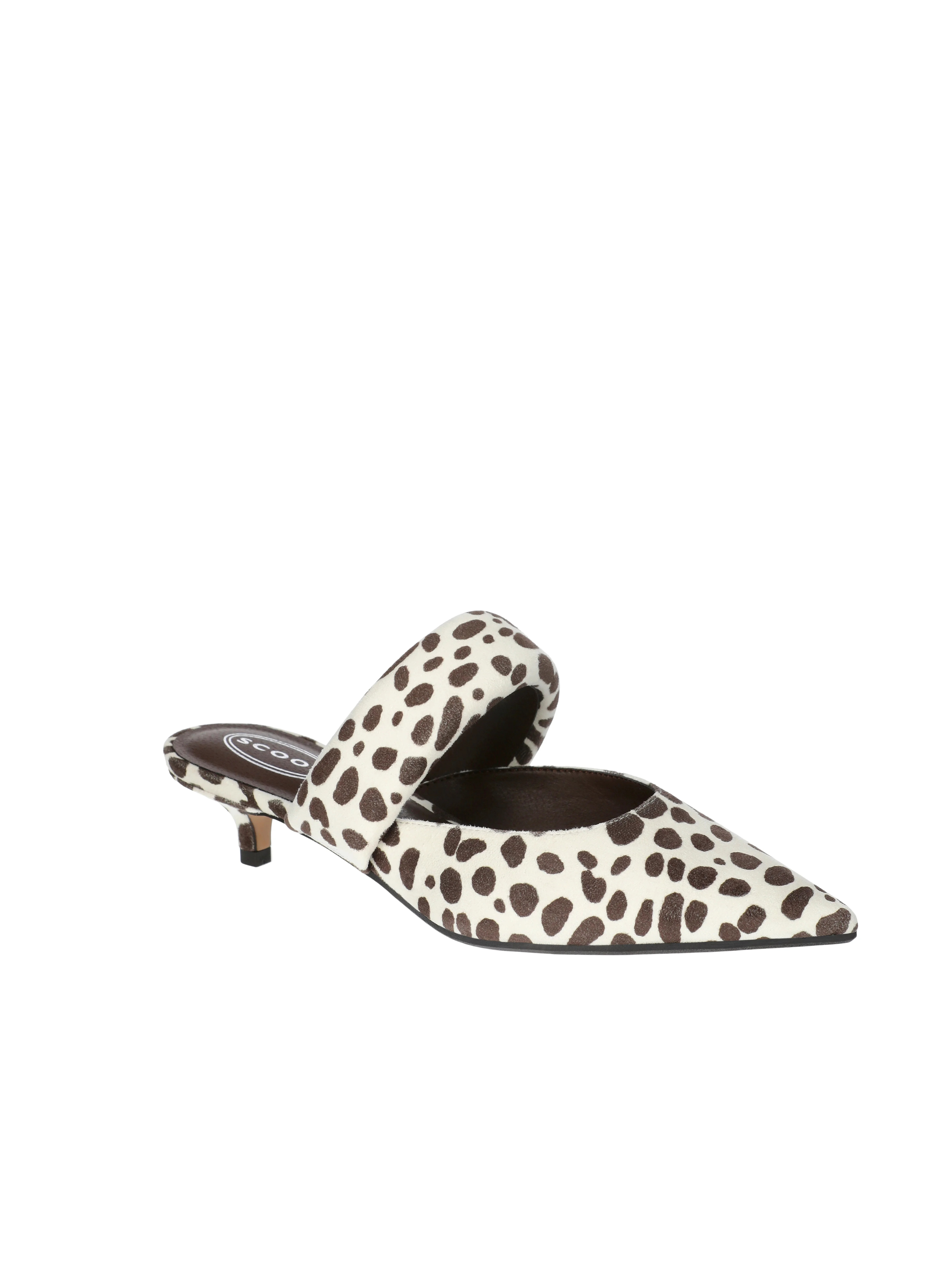 Scoop Women's Pointed Toe Kitten Heel Mary Jane Mules | Walmart (US)