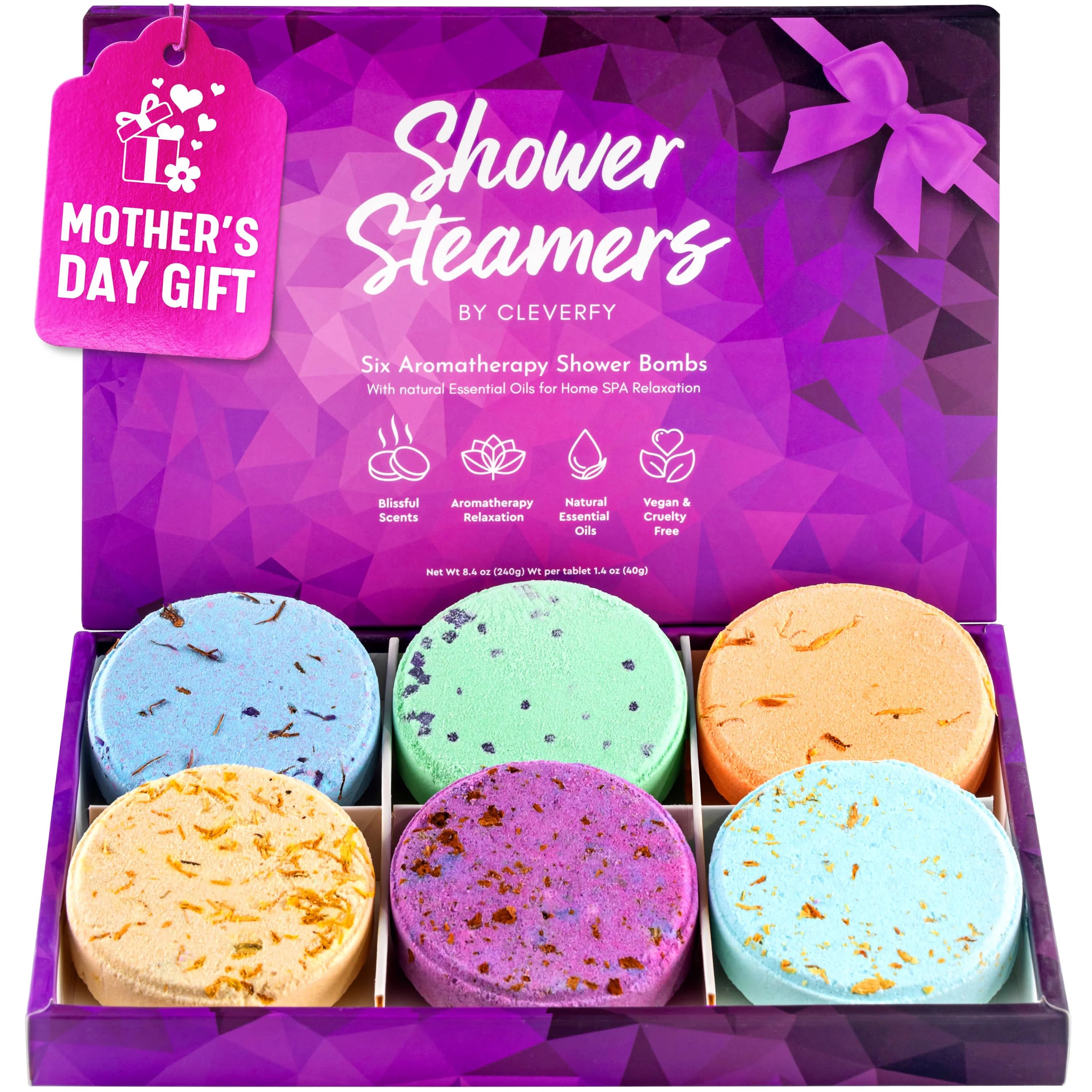 Cleverfy Shower Steamers Aromatherapy - Variety Pack of 6 Shower Bombs with Essential Oils. Self ... | Walmart (US)