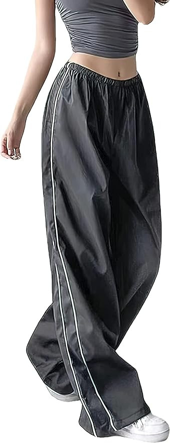 XPONNI Women's Baggy Y2K Parachute Pants | Amazon (US)