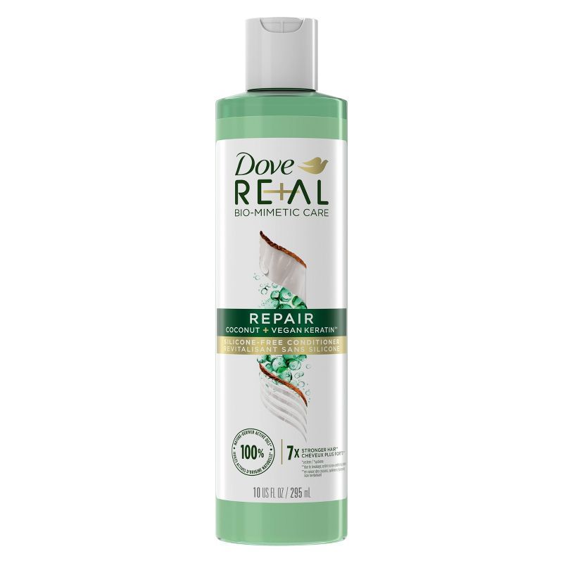 Dove Beauty Real Repair Coconut & Vegan Keratin Silicone-Free Conditioner - 10 fl oz | Target