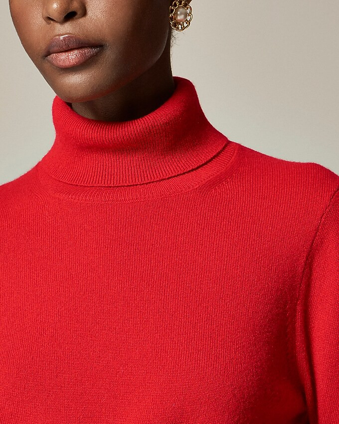 Cashmere shrunken turtleneck sweater | J. Crew US