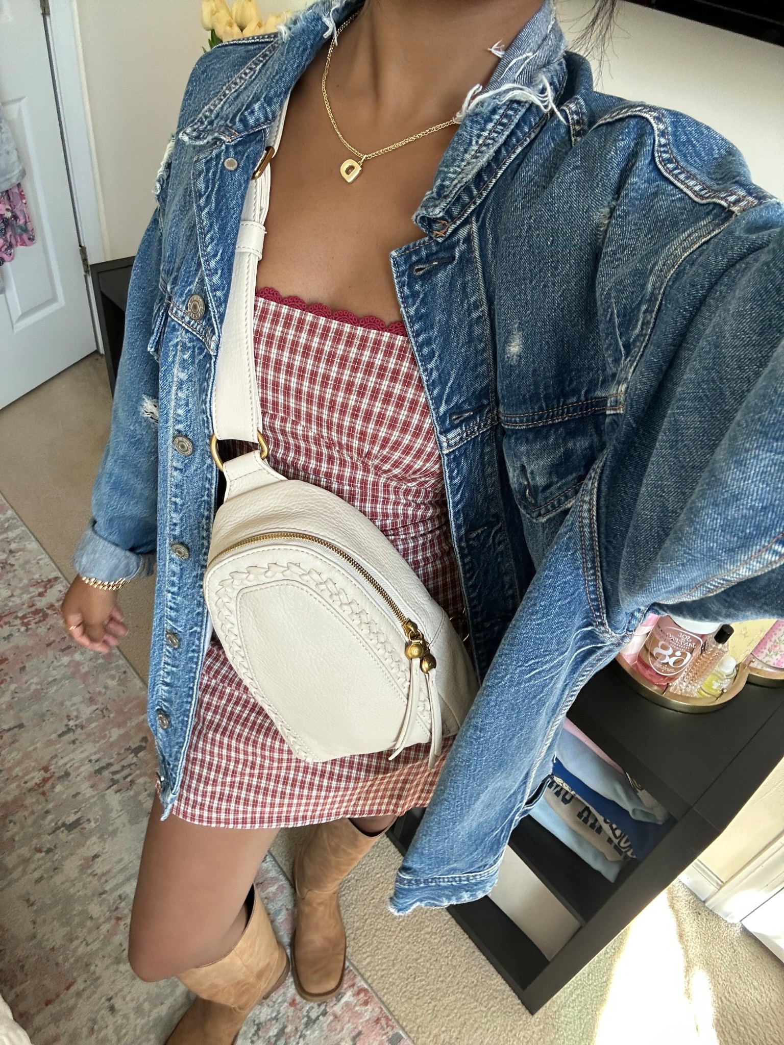 Denim jacket, fall outfit, brown boots, Steve Madden boot 


#LTKStyleTip #LTKFindsUnder50 #LTKShoeCrush