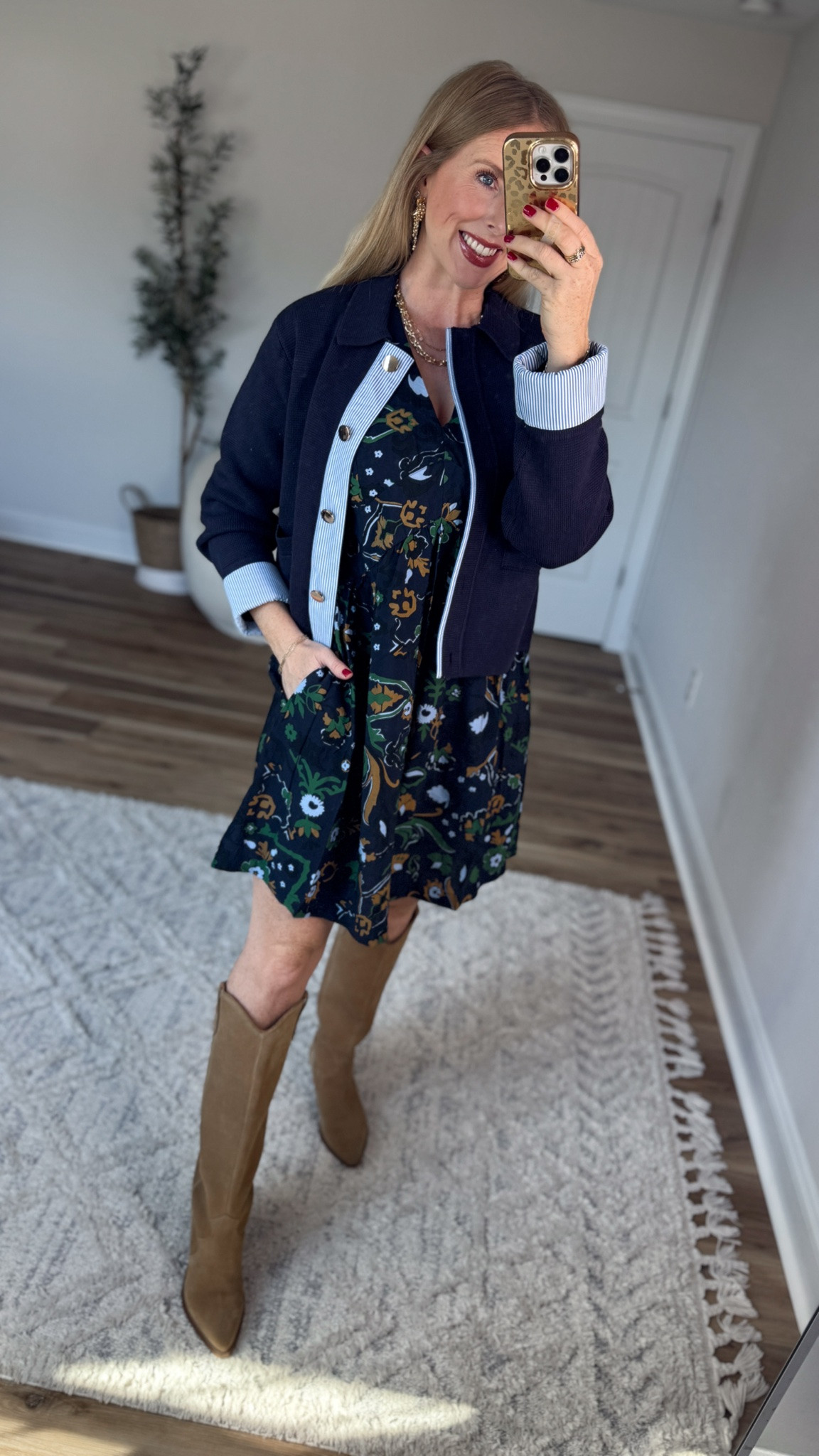 Daily try on, Walmart outfit, Walmart fashion, Walmart try on, scenario, free assembly, fall dress