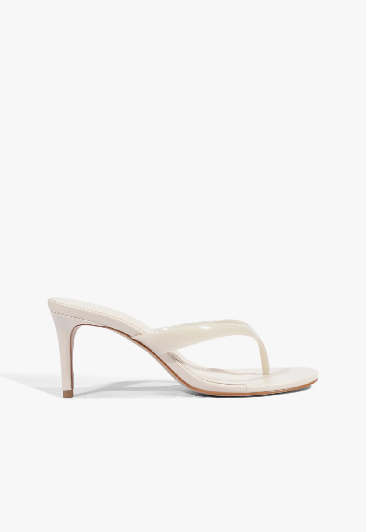 Roslyn White Mid Stiletto Heel Sandal | Schutz (US)