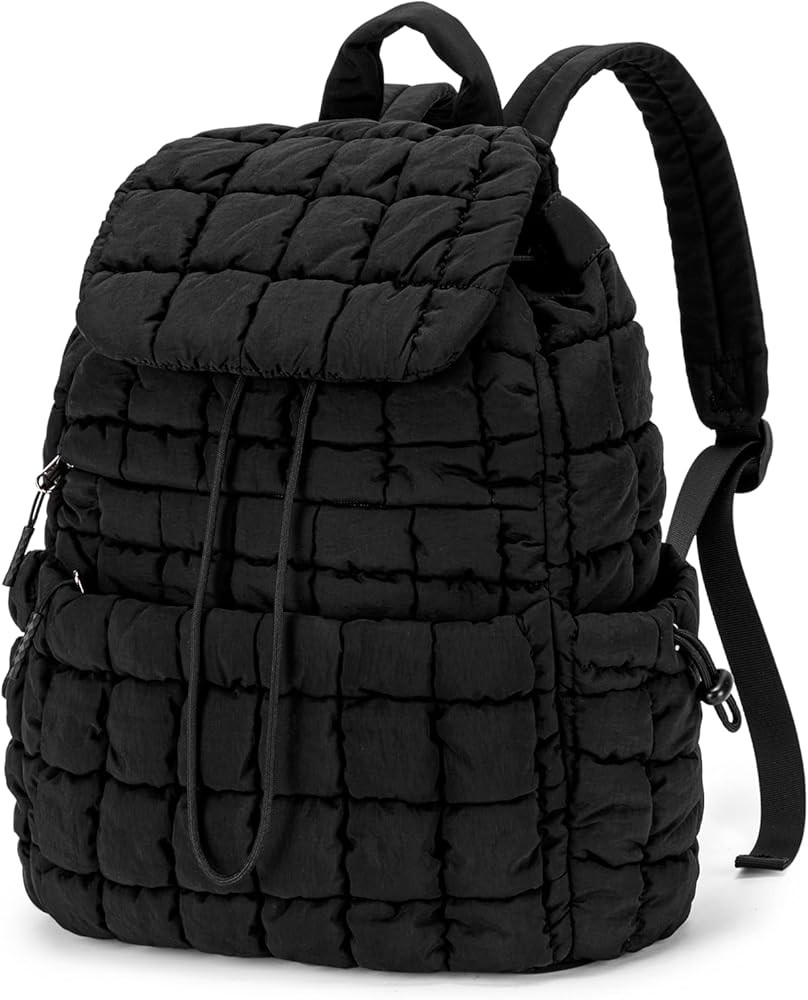 CLUCI Puffy Quilted Backpack Daypack for Women | Amazon (US)