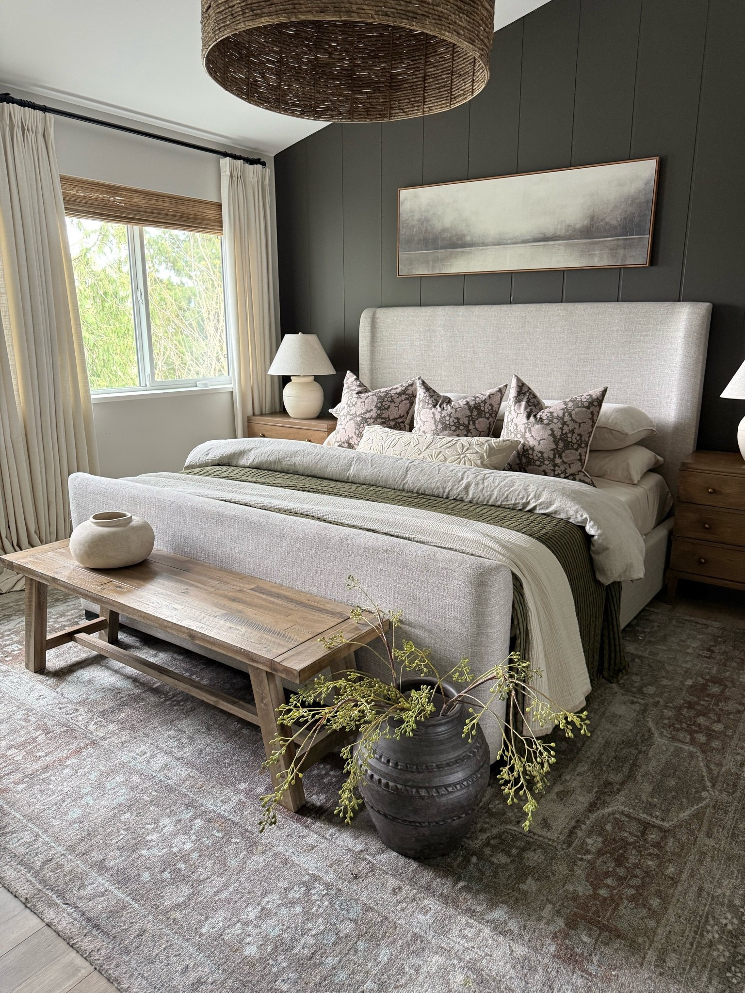 Summer bedroom 
Linen and cotton bedding…cooling and breathable. The only way to go for the summer months!