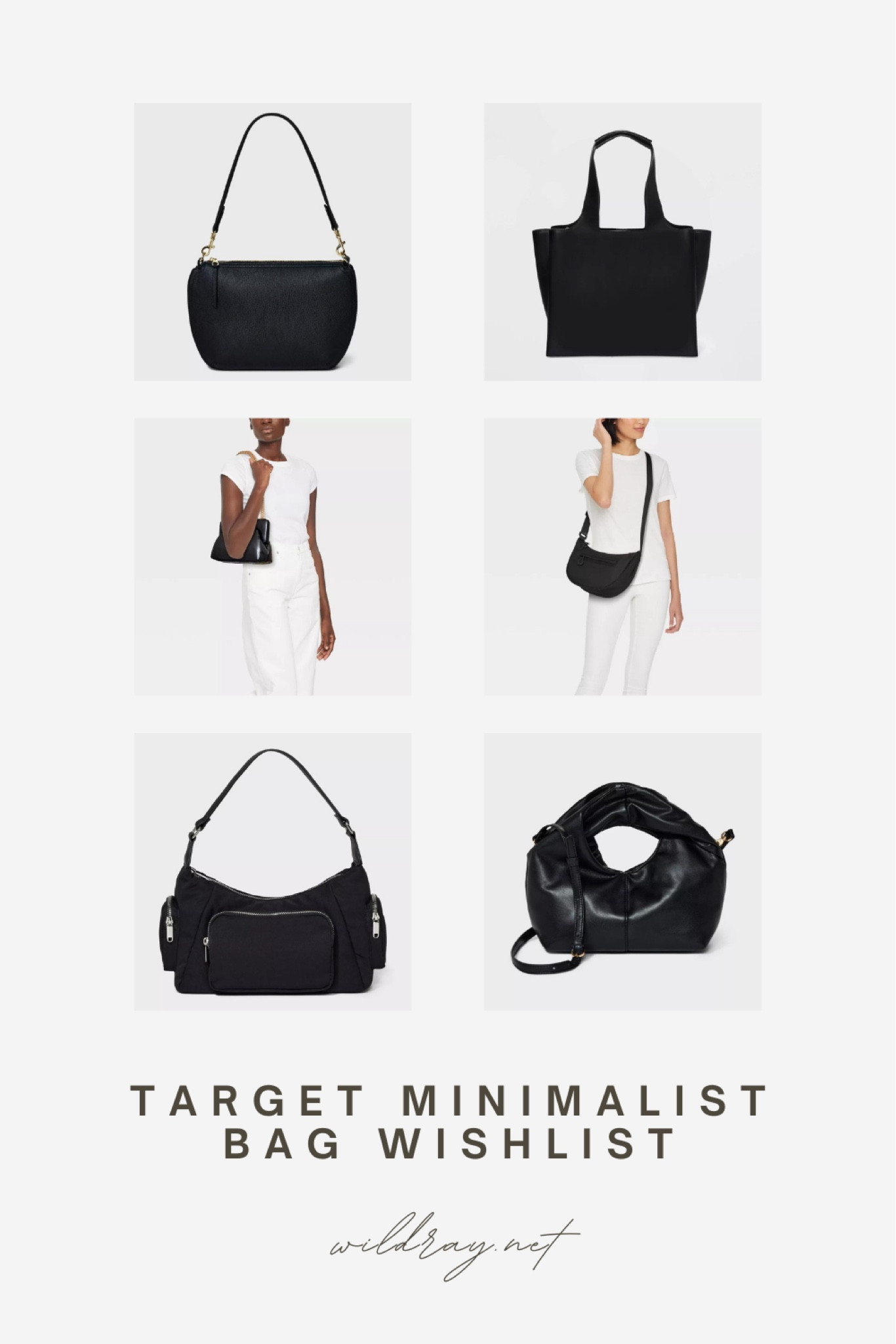 My minimalist target bag wishlist. I am looking for a new cute bag. Which one should I choose? I think, I like the crescent bag. What about you?

#LTKfindsunder50 #LTKitbag #LTKU