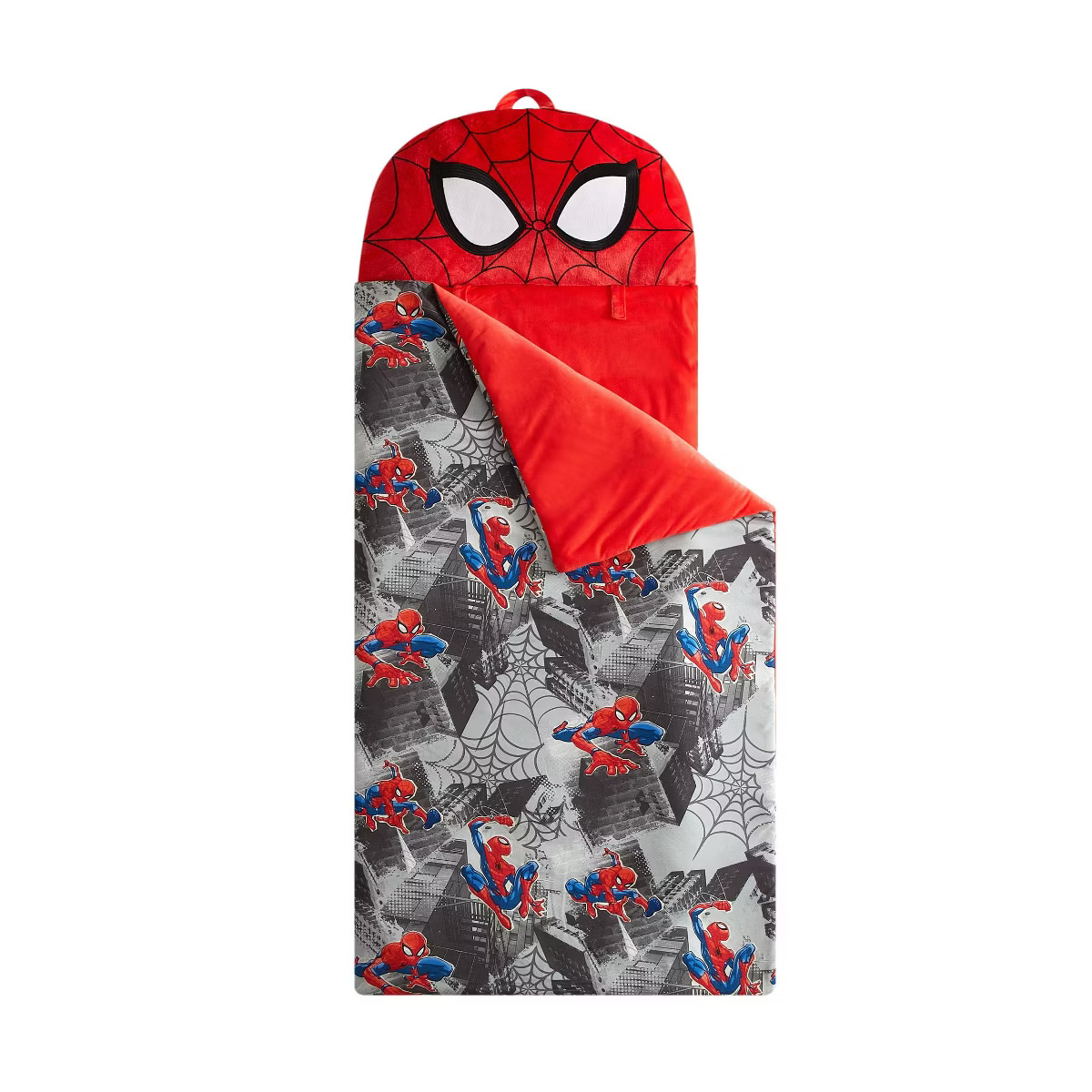 Spider-Man Kids' Glow in the Dark Sleeping Bag Red | Target