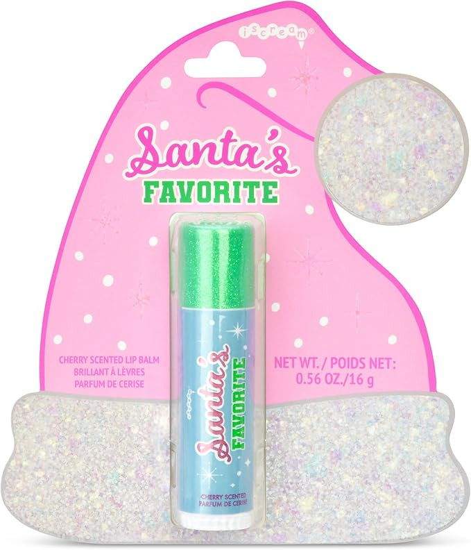 iscream Santa's Favorite Cherry Scented Holiday Lip Balm | Amazon (US)