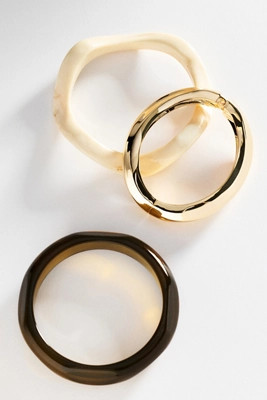 Wavy Bangle Bracelets, Set of 3 | Anthropologie (US)
