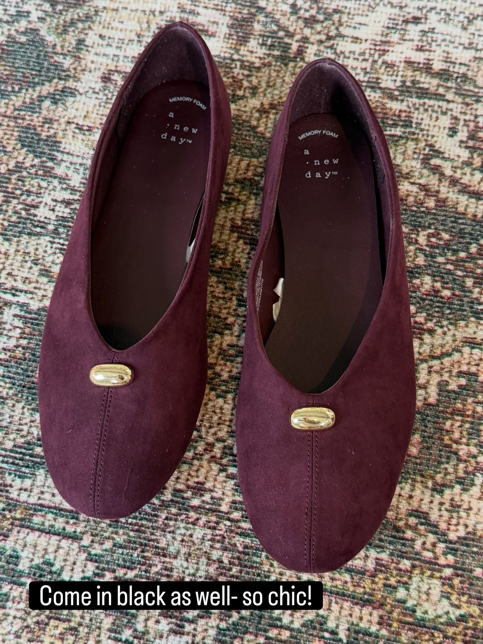 On sale and a designer look for less!  So comfortable! 
Runs very tts