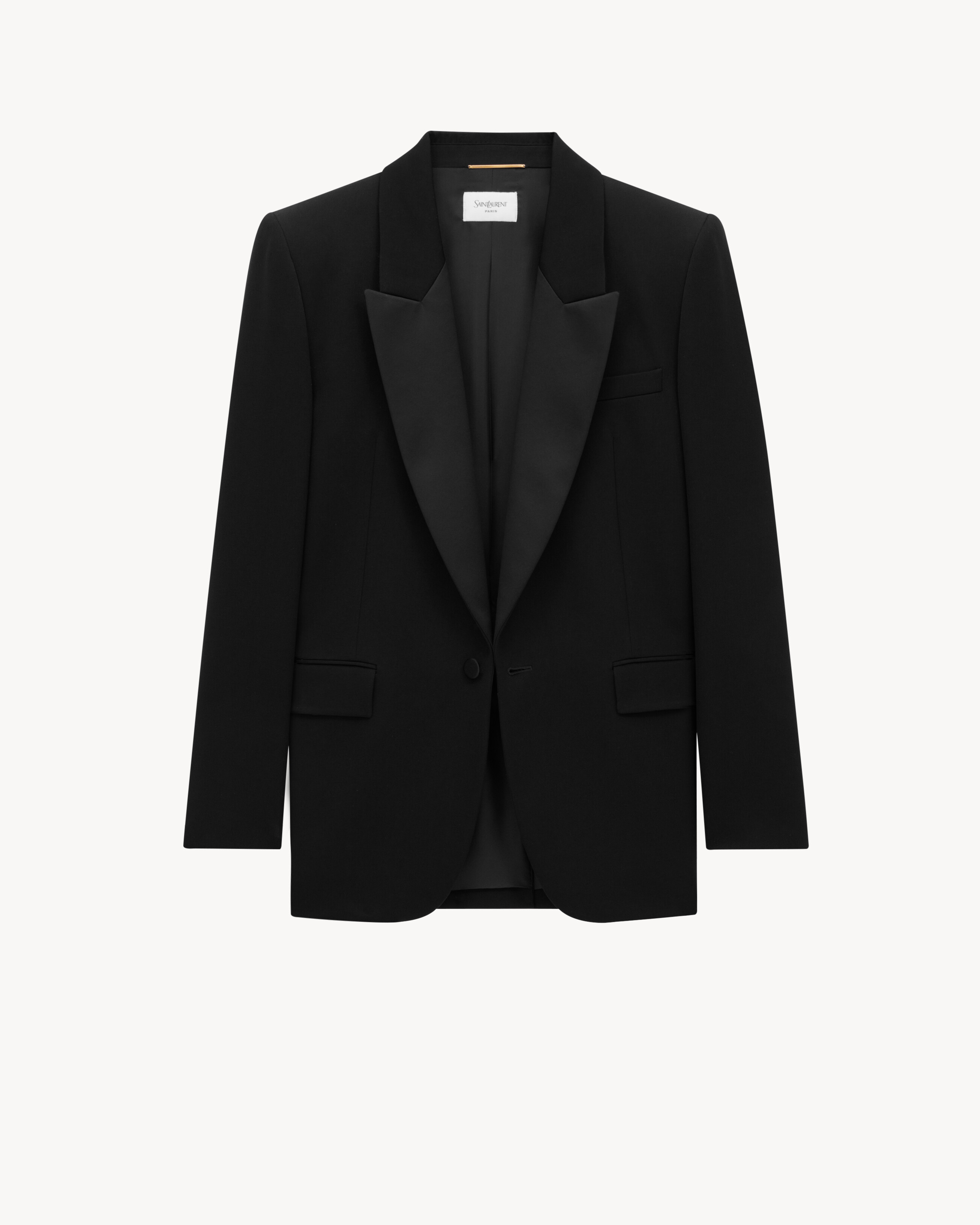 tuxedo jacket in grain de poudre | Saint Laurent Inc. (Global)
