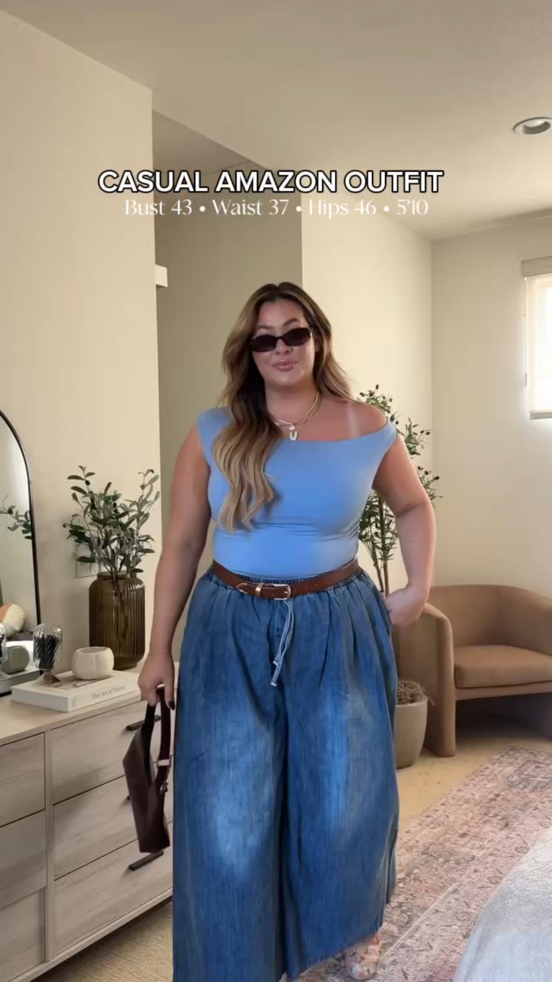 Casual Outfit from Amazon 🩵 Wearing an XL in everything!!

#LTKMidsize #LTKStyleTip #LTKSeasonal