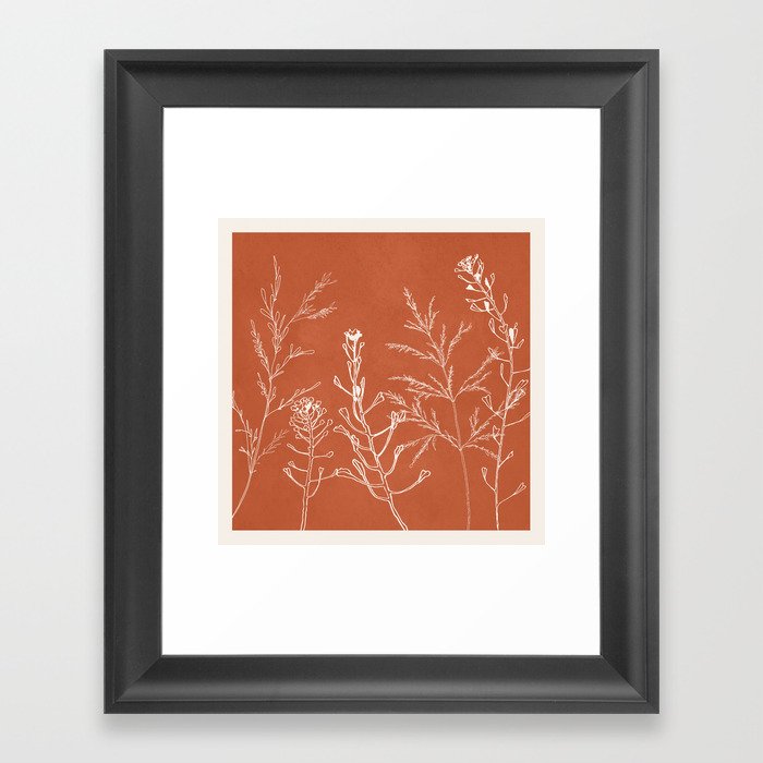 Minimalist Grass 3 Framed Art Print | Society6