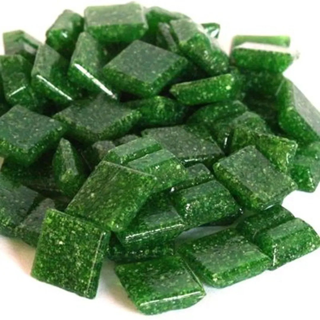 Dark Green Vitreous Glass Mosaic Tile Pieces - 100 Tiles - 3/8 Inch - Mixed Media Art and Craft S... | Etsy (US)